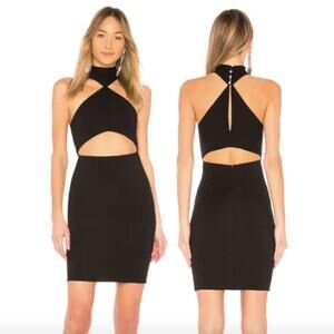Revolve LPA Cutout Dress 638 in Black